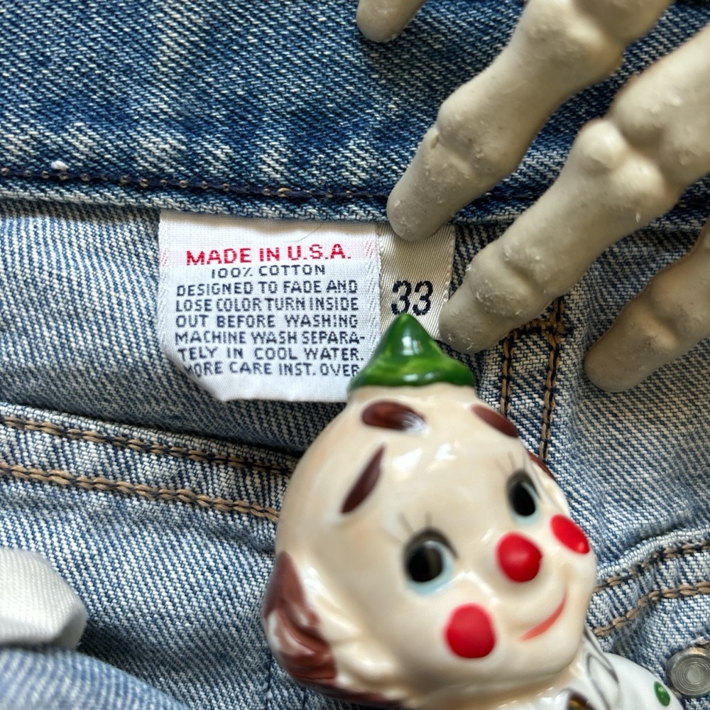 💀 SOLD 💀 Vintage 80s Calvin Klein Denim Jeans Made in USA ~ Size 30 x 30.5 - Picture 5 of 8